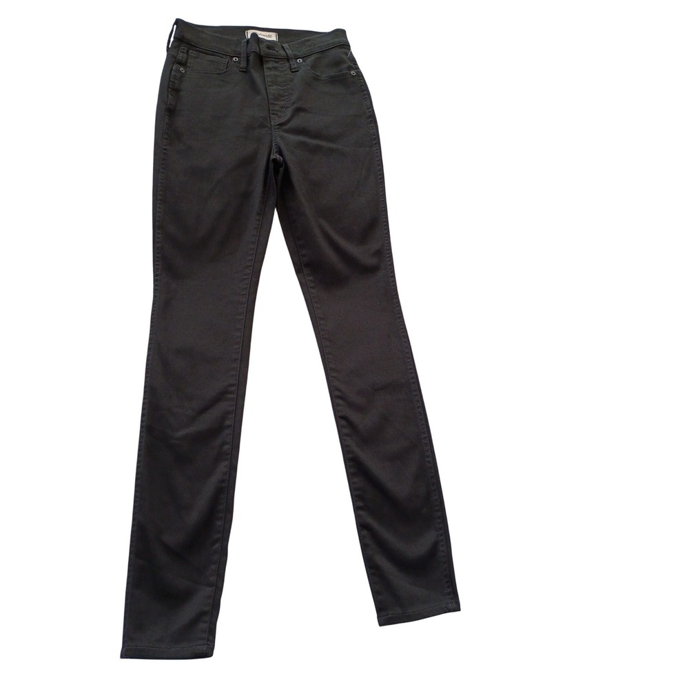 Madewell 10" High Rise Skinny Jeans Black Tall‎ 26T x 31 Stretch Denim NWOT $148